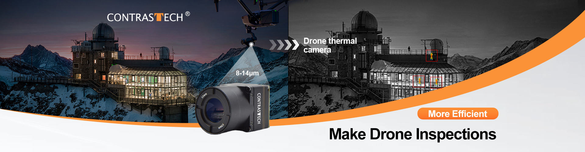 LWIR Thermal Camera for Drone Inspection