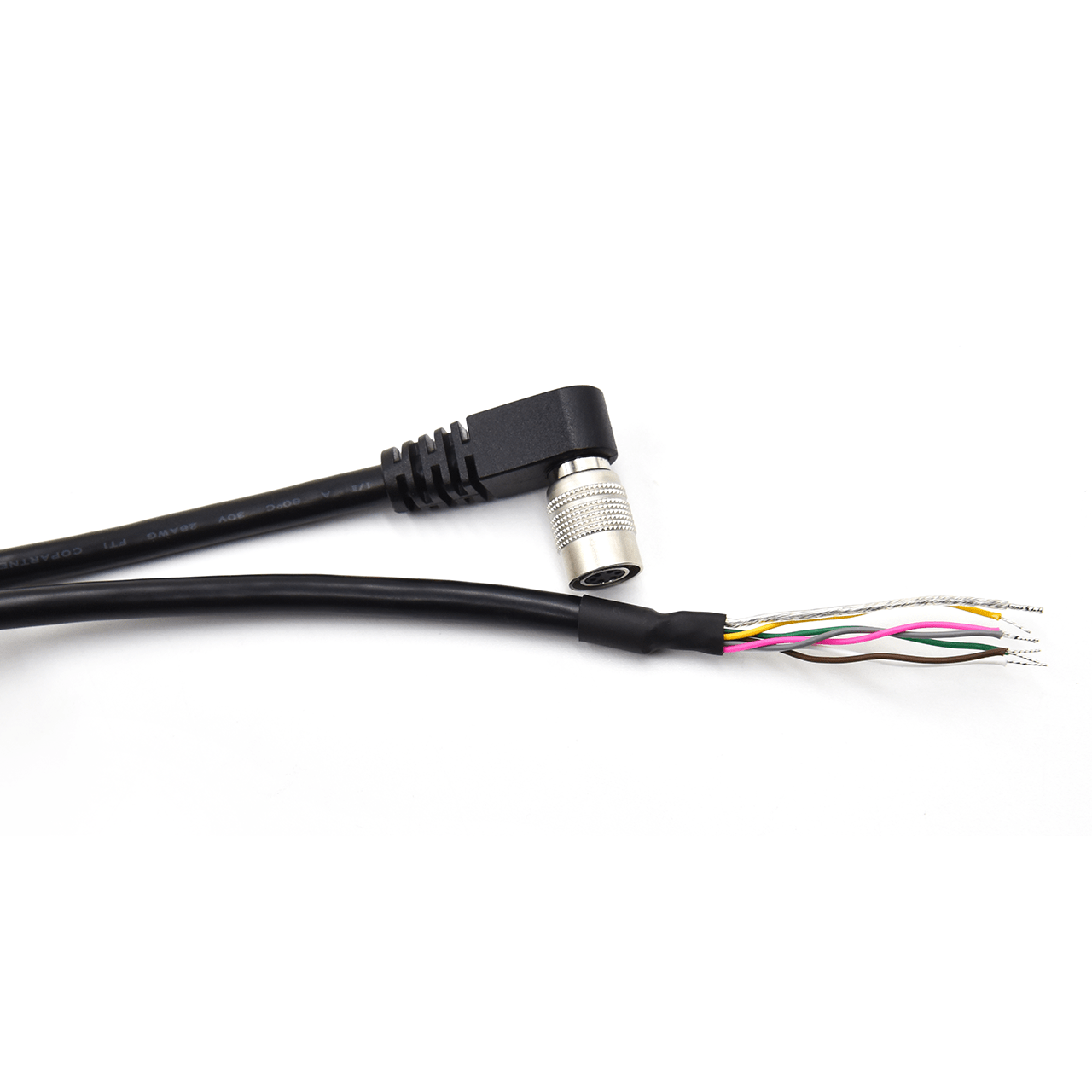 90 Degree 6-Pin IO Cable 2m - Contrastech