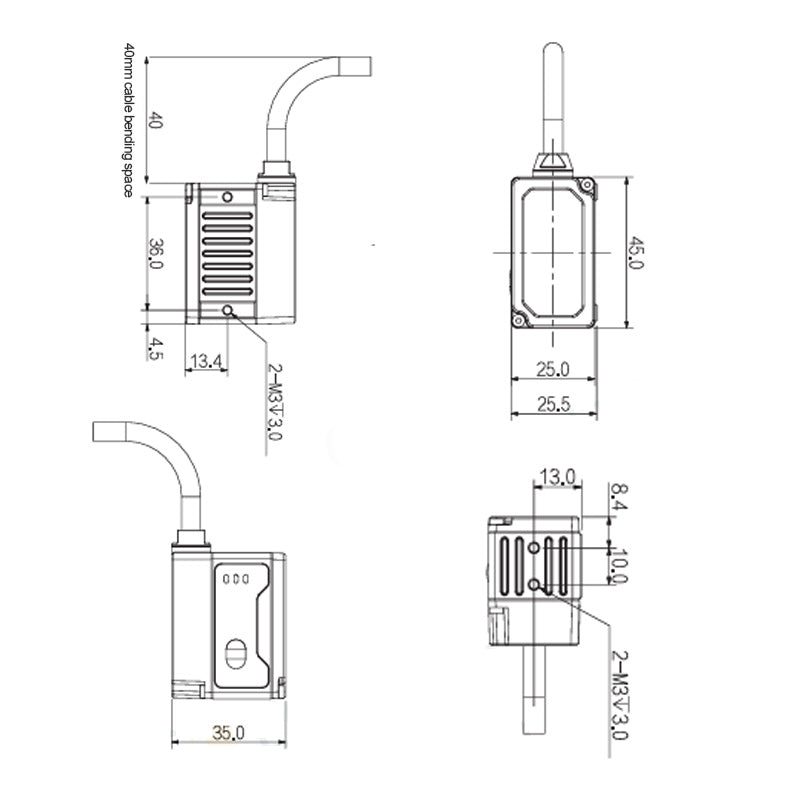 iLOX A Series 1.6MP 1440x1080 60fps Manual Focus White Red Light Polarized AI Deep Learning Smart Camera