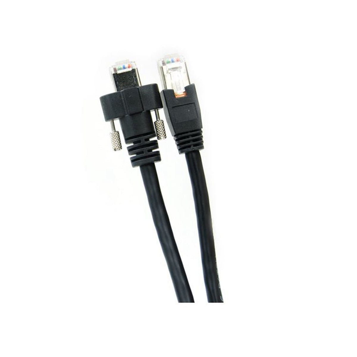GigE Vision cable with screw-lock RJ45 connectors for industrial cameras