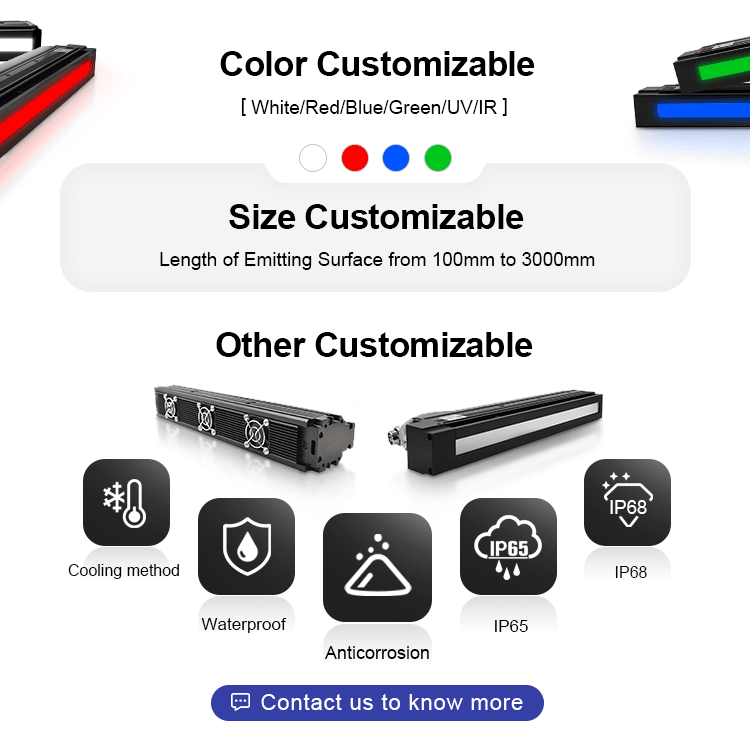 Li Series Line Scan Illumination | 24V LED Line Light for Machine Vision - Contrastech