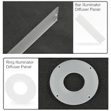 Diffuser plate improves machine vision bar light uniformity