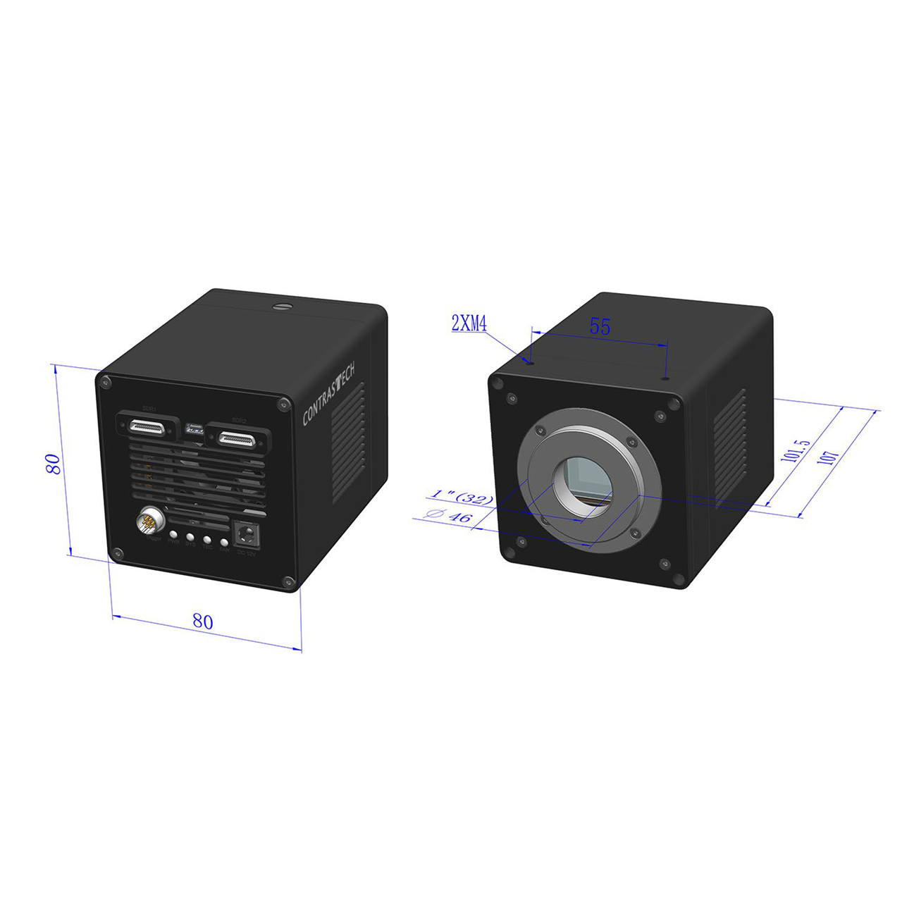 1280x1024 75 кадров в секунду CMOS GigE PoE NIR камера