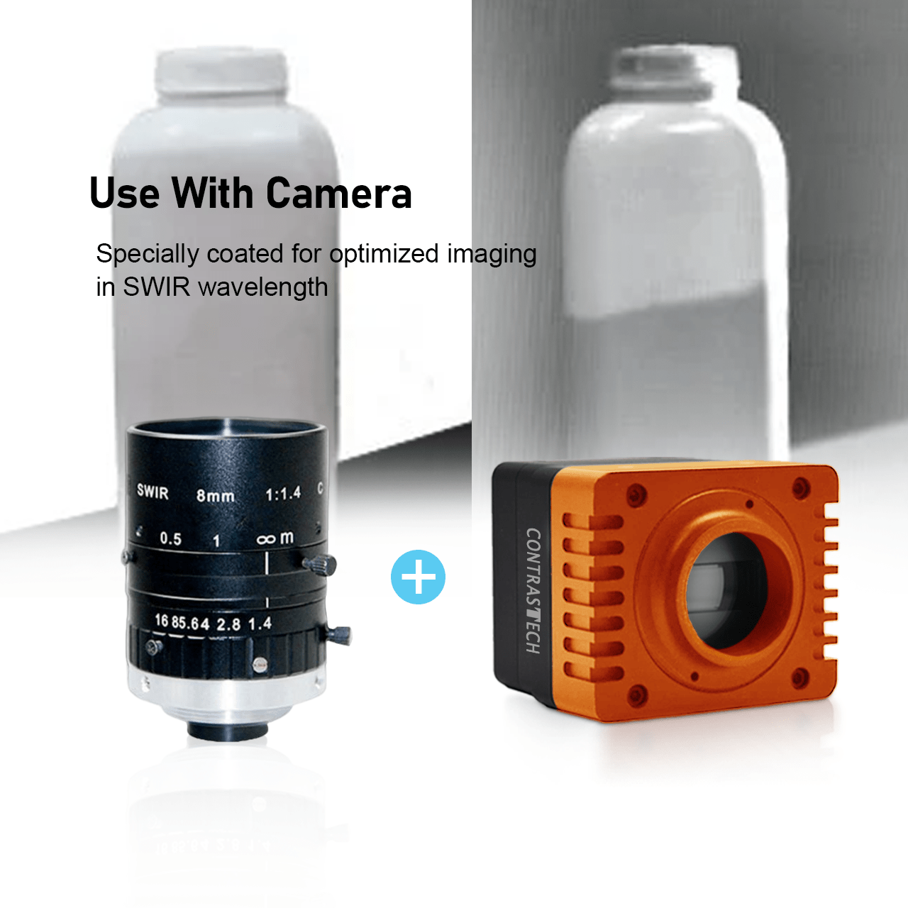 iBt-SW1K Spectral 900-1700nm 29.4kHz GigE 1024 pixel InGaAs Line Scan Camera - Contrastech