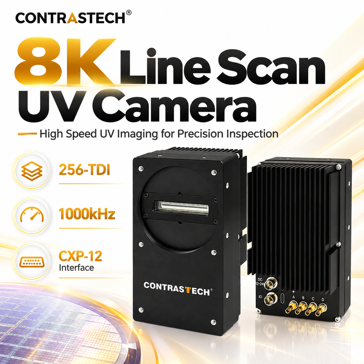 iBt-UV8KT 8K UV TDI line scan camera with CXP12 interface
