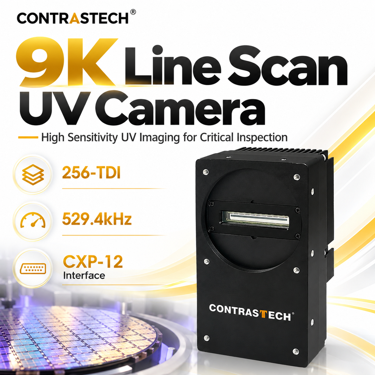 iBt-UV9KT 9K UV camera for silicon wafer inspection