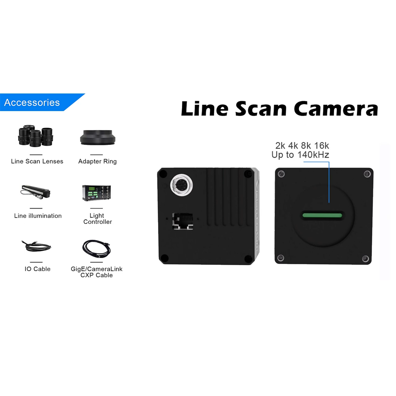 LEO2 2048G-L19gc GeniCam 14μm Color 19kHz 2048 Pixel Industrial Line Scan Camera for Textile Inspection