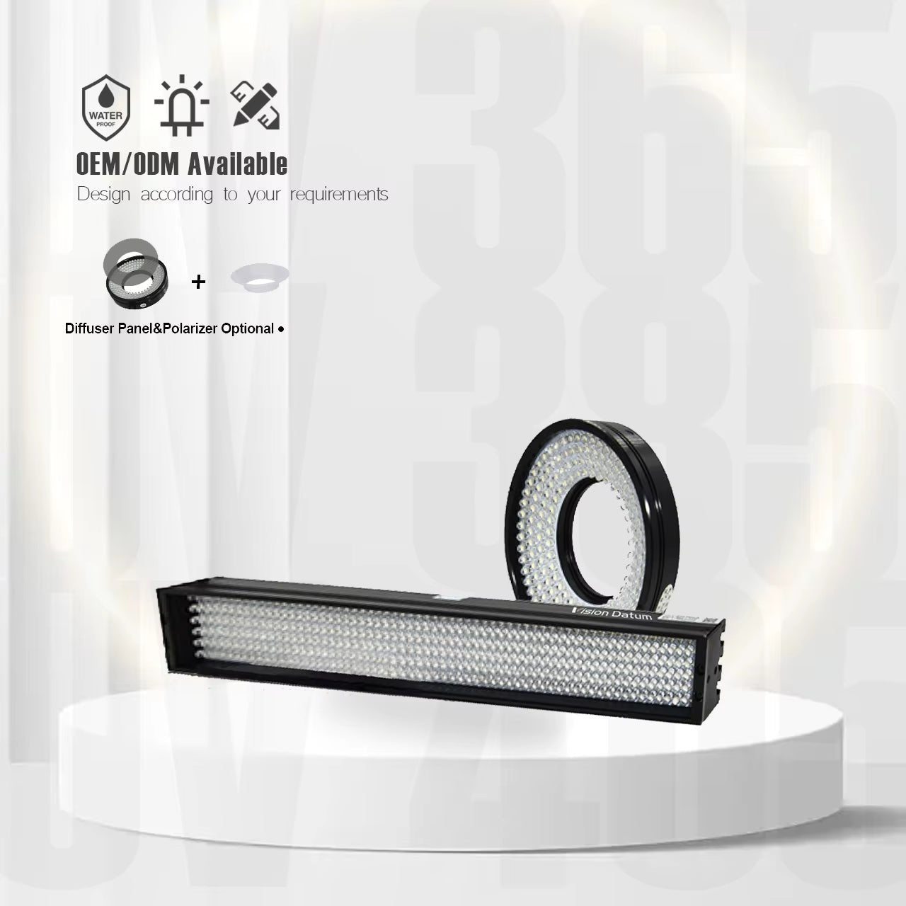 Machine Vision Light Bar LED UV/IR Illumination Support Anti-corrosion and IP67 Standards Customization - Contrastech